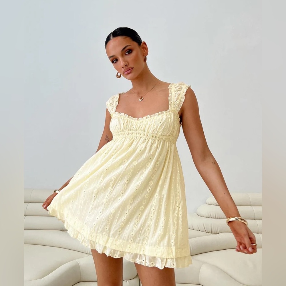 Princess Polly CARLITA MINI DRESS YELLOW